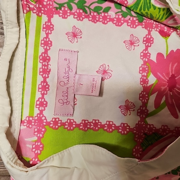 Girls Lilly Pulitzer Jubilee Wrap Colorful Patchwork Sleeveless Dress Sz 7 - Picture 2 of 6